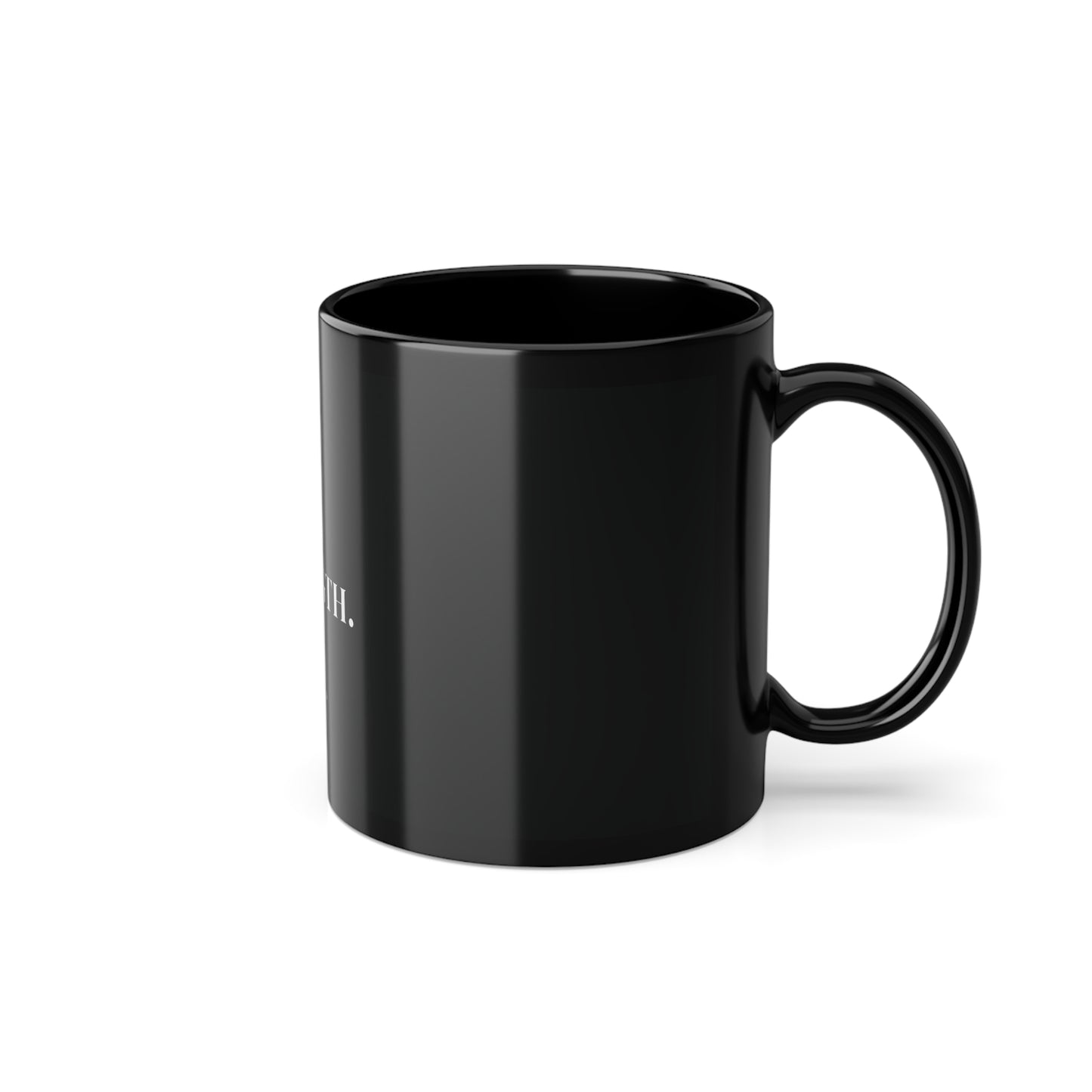 FOCUS BUILDS STRENGTH - Minimalist Coffee Mug, 11oz