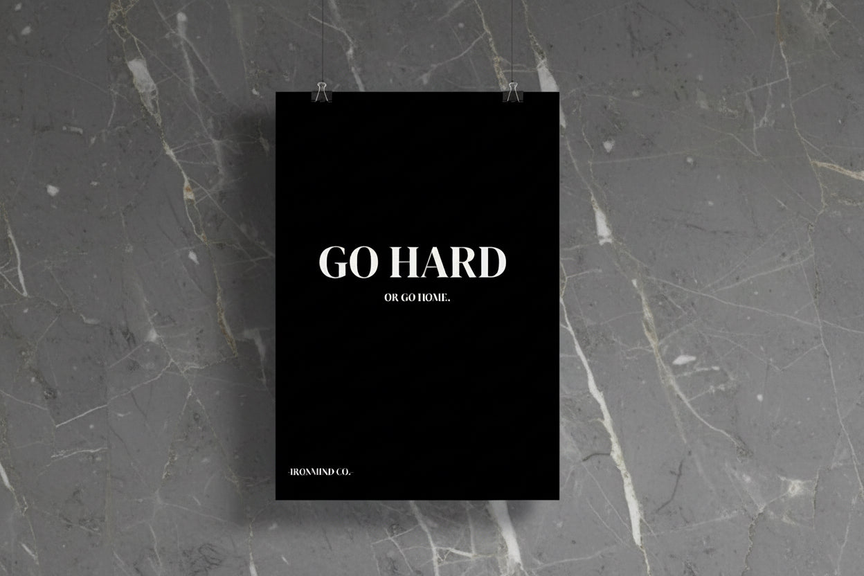 GO HARD - Motivation Poster