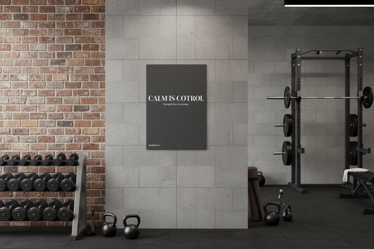 CALM IS CONTROL - Minimalist typography poster